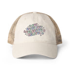 'not bossy just aggressively helpful' Women's Washed Mesh-Back Cap