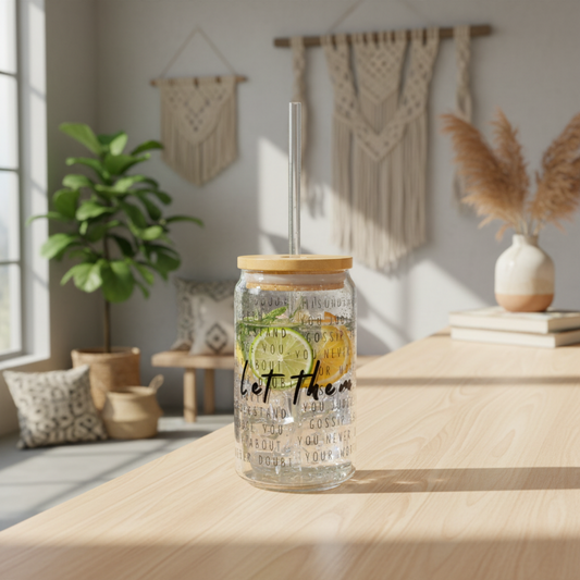 'Let Them' Motivational Bamboo Lid Tumbler