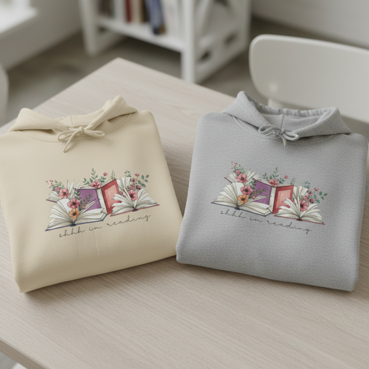 'shh im reading' Hoodie