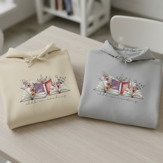 'shh im reading' Hoodie