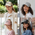 'not bossy just aggressively helpful' Women's Washed Mesh-Back Cap